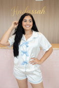 Load image into Gallery viewer, Alexa Blue Bow Pjs
