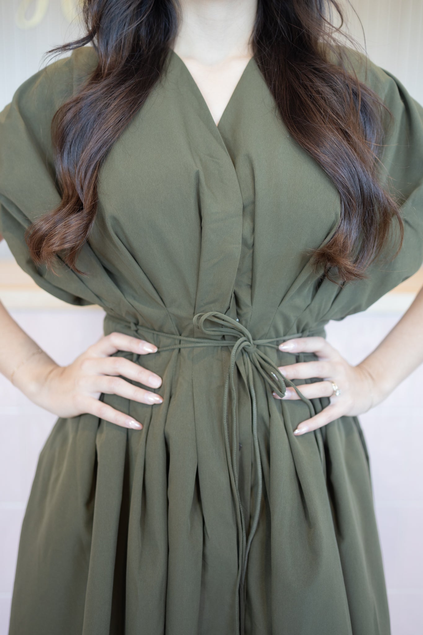 Gally Olive Dress