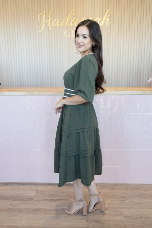 Crystal Olive Dress