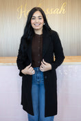 Load image into Gallery viewer, Azary Black Long Coat
