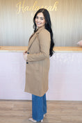 Load image into Gallery viewer, Azary Camel Long Coat
