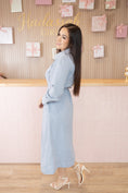Load image into Gallery viewer, Winter Dusty Blue Dress
