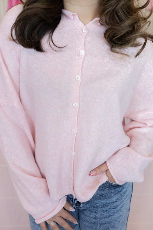 Katherine Blush Pink Cardigan
