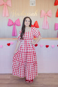 Load image into Gallery viewer, Dinora Ginham Maxi Dress
