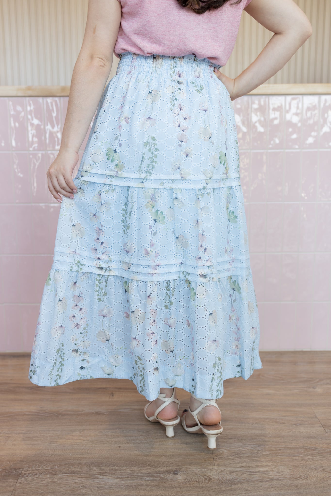 blooming ballerina blue skirt