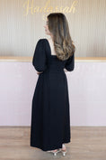 Load image into Gallery viewer, Elbony Black Petal Dress
