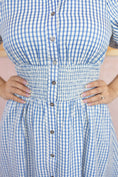 Load image into Gallery viewer, Dainty blue Daisy Dress
