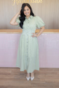 Load image into Gallery viewer, Dainty Green Daisy Dress
