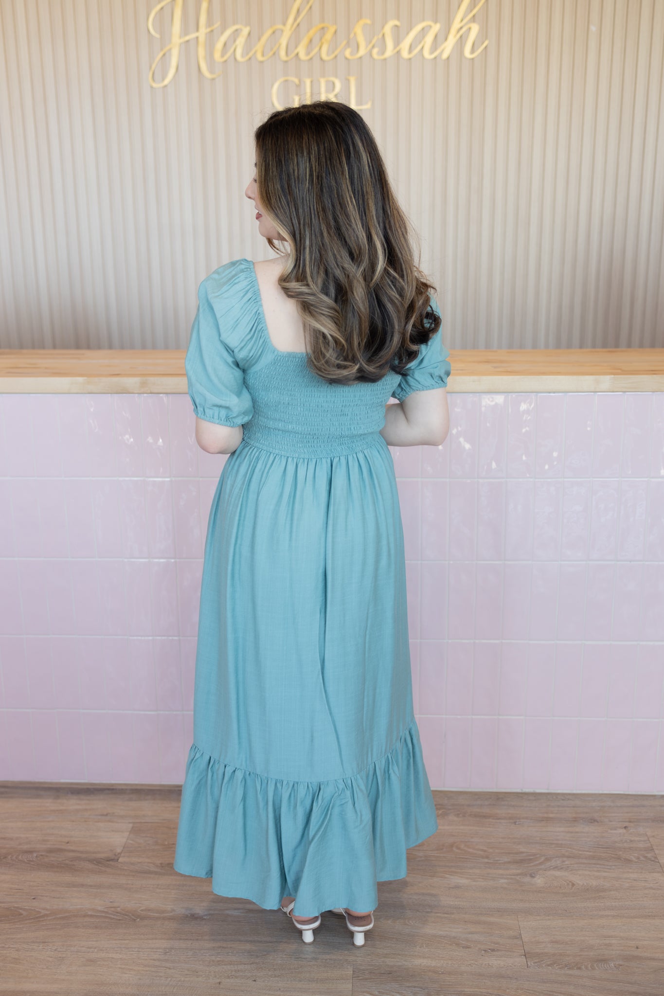 Chloe Teal Dress