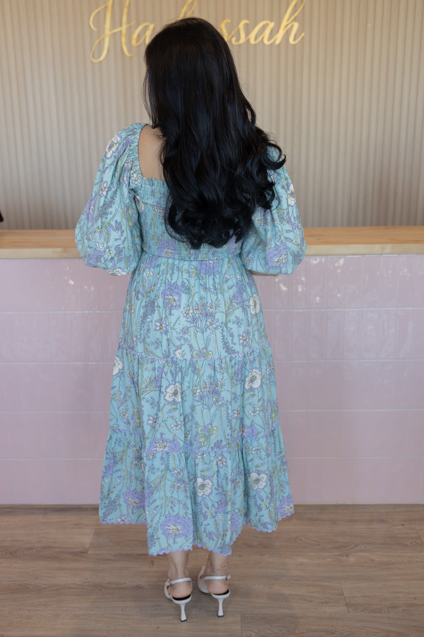 floral breeze midi dress