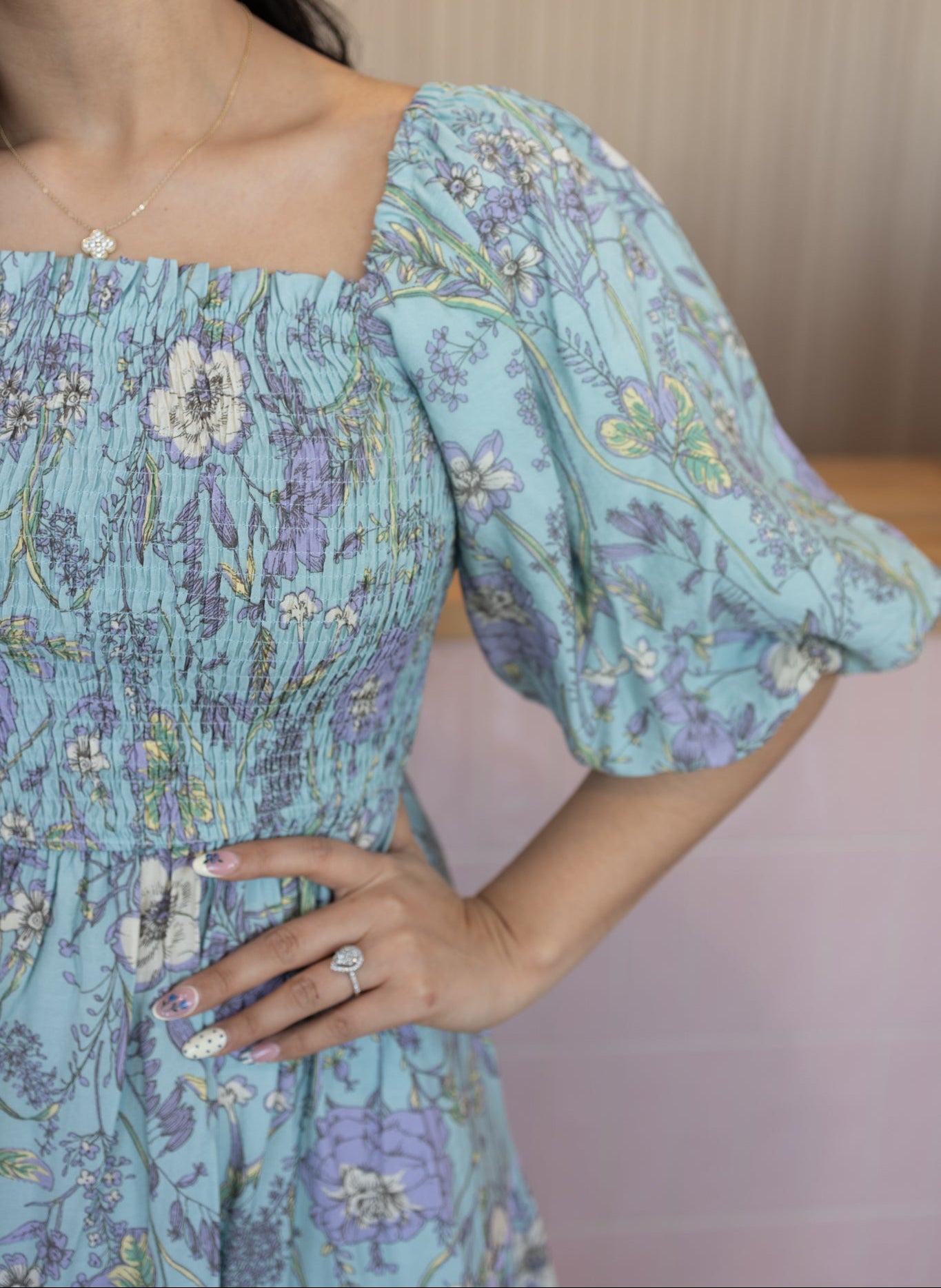 floral breeze midi dress