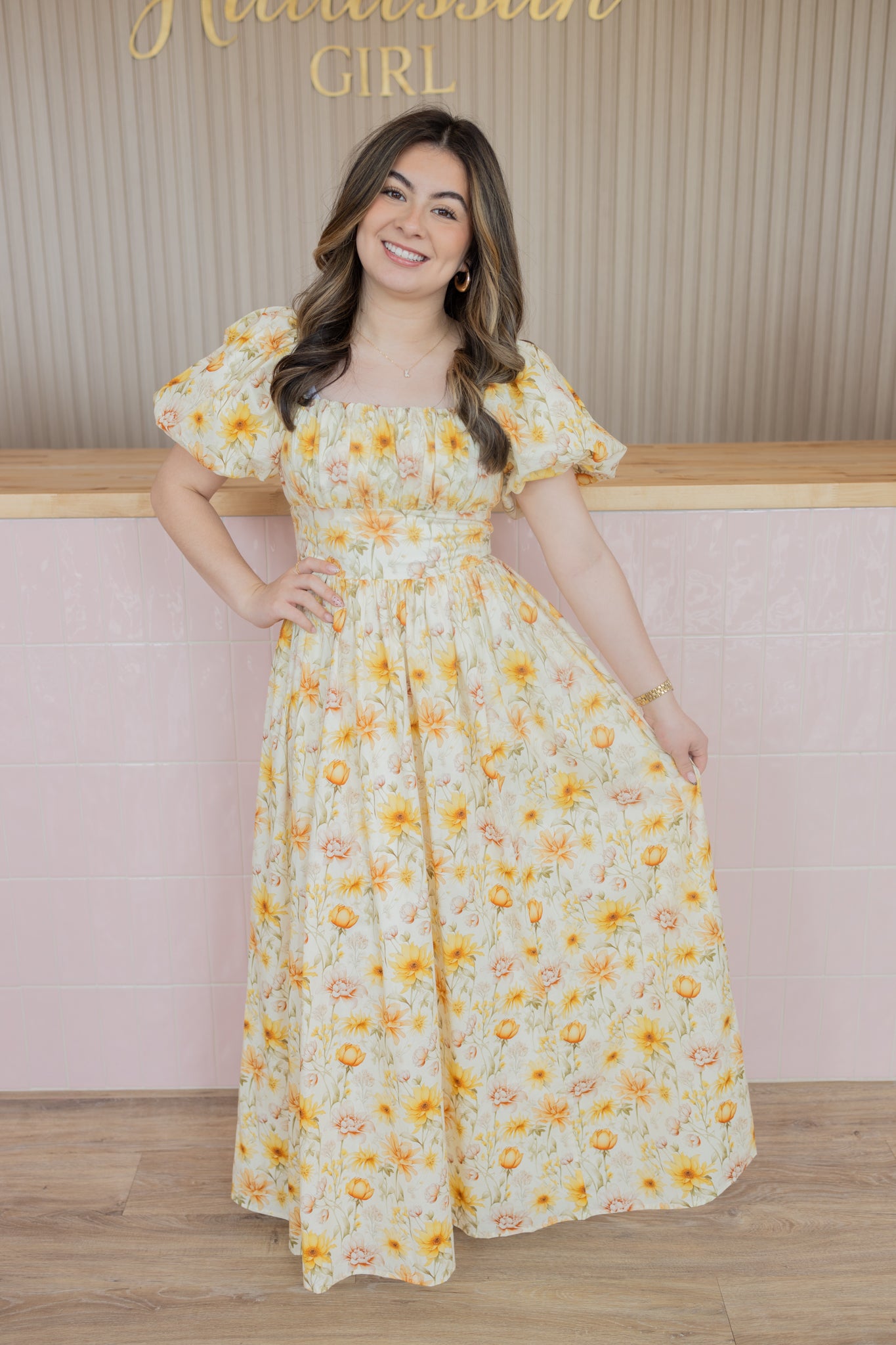 Alina Yellow Dress