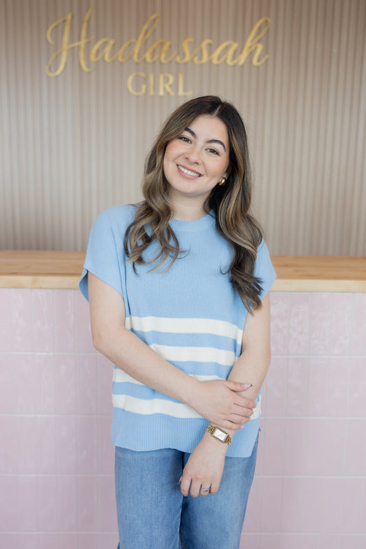 BIANCA LT BLUE TOP