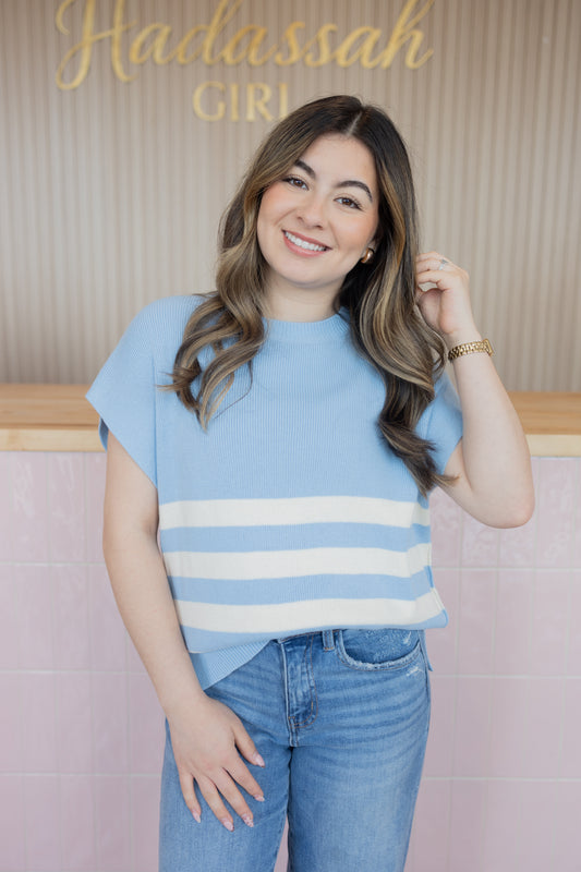 BIANCA LT BLUE TOP