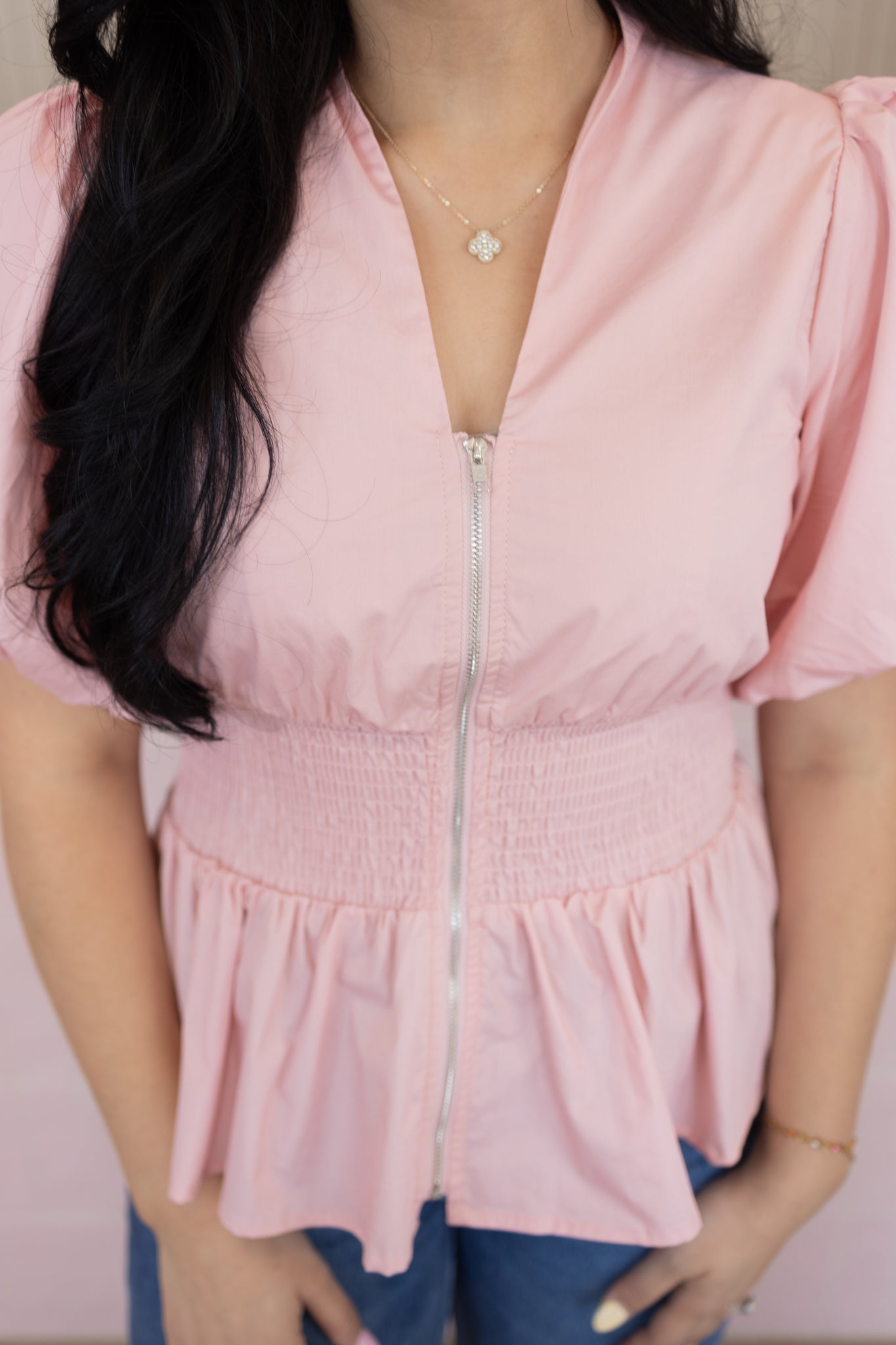 GOLDIE PINK BLOUSE
