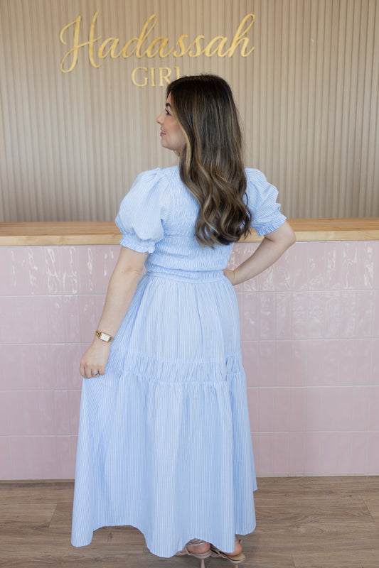 Rose garden LT. BLUE dress