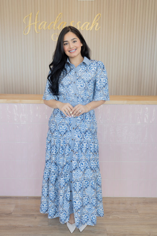 floral elegance maxi dress