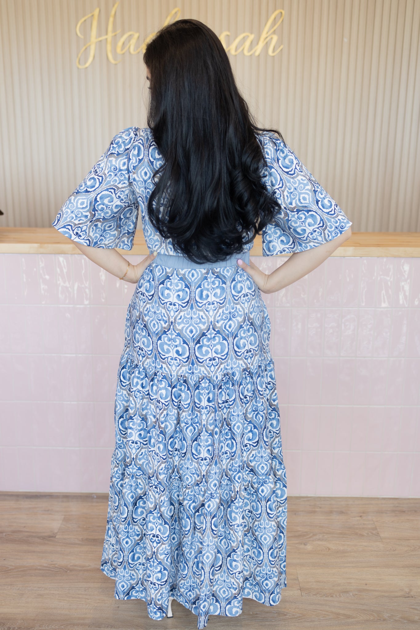 floral elegance maxi dress