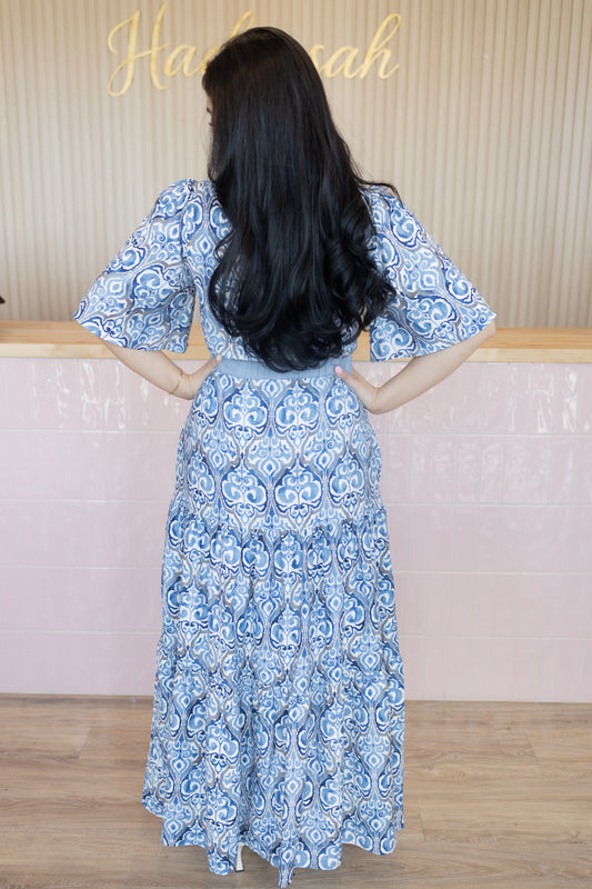 floral elegance maxi dress