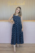 Load image into Gallery viewer, PRE-ORDER IVY NAVY PD DRESS
