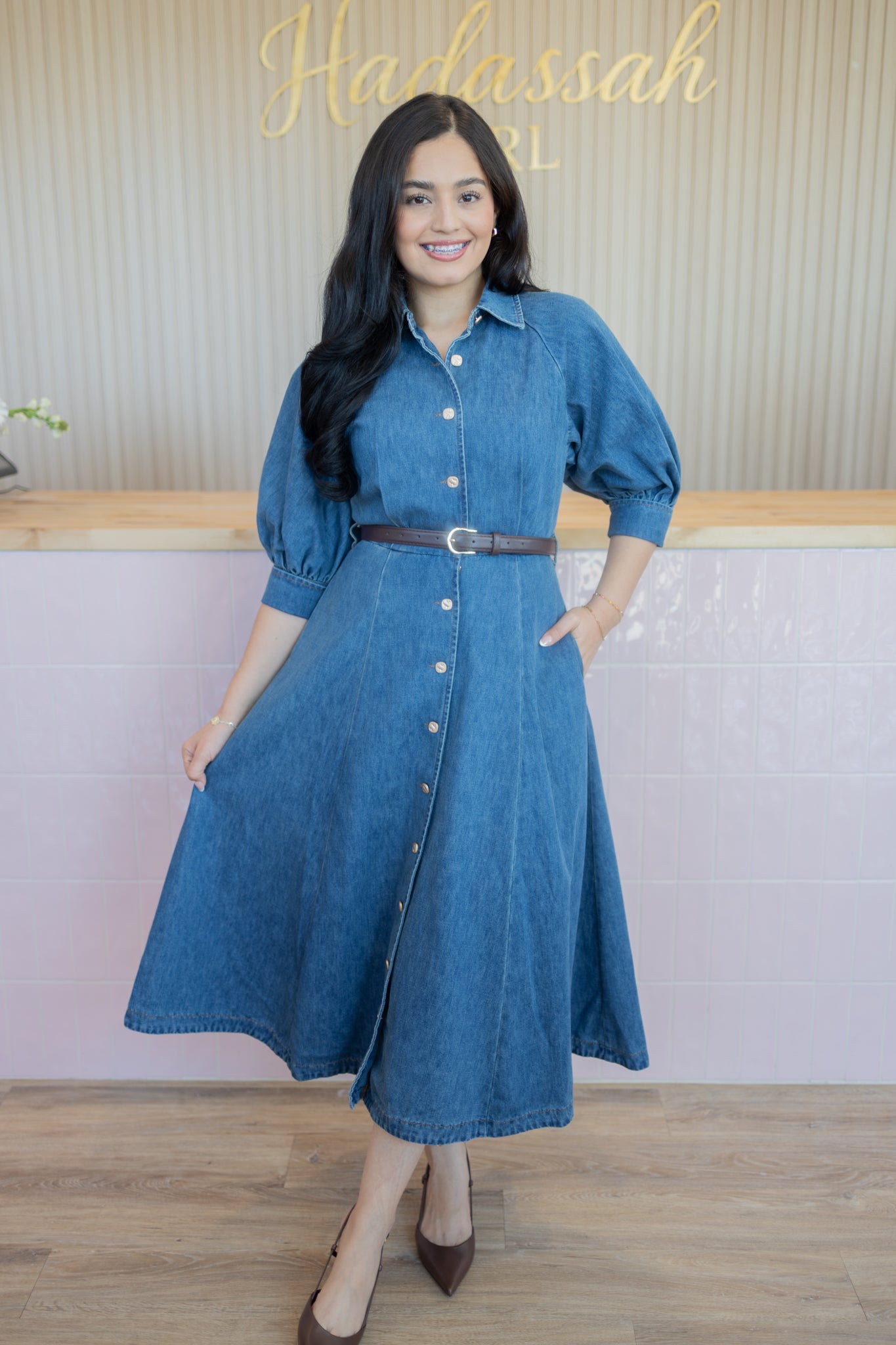 ANDY DENIM DRESS
