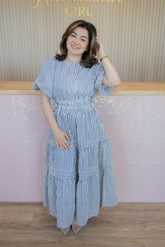 Aria Soft Navy Dress