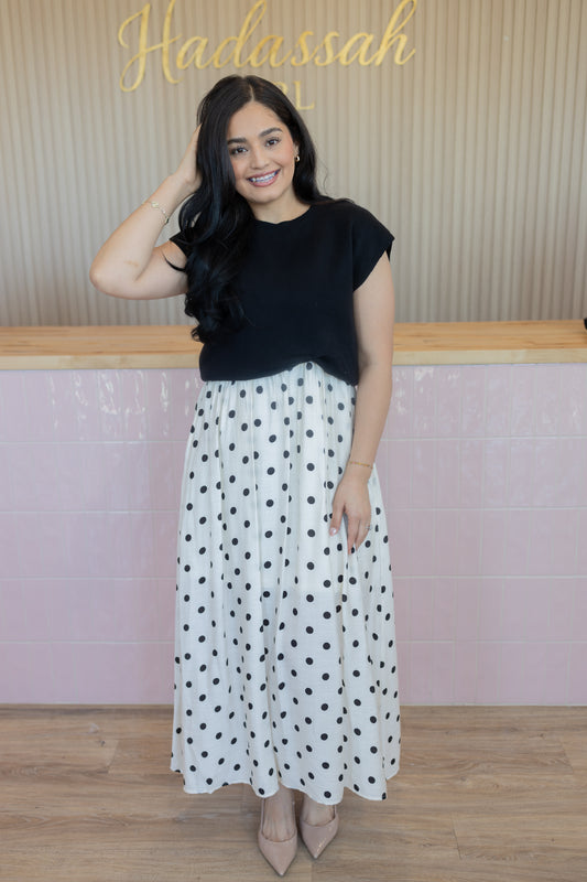 PRE-ORDER IVY BLACK PD DRESS