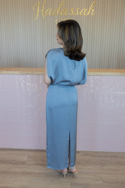 AMELLIA LONG BLUE DRESS