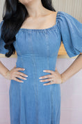 Load image into Gallery viewer, BERENICE LIGHT DENIM DRESS
