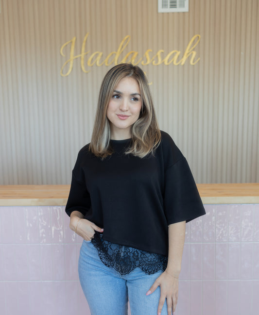 Easy elegance black blouse