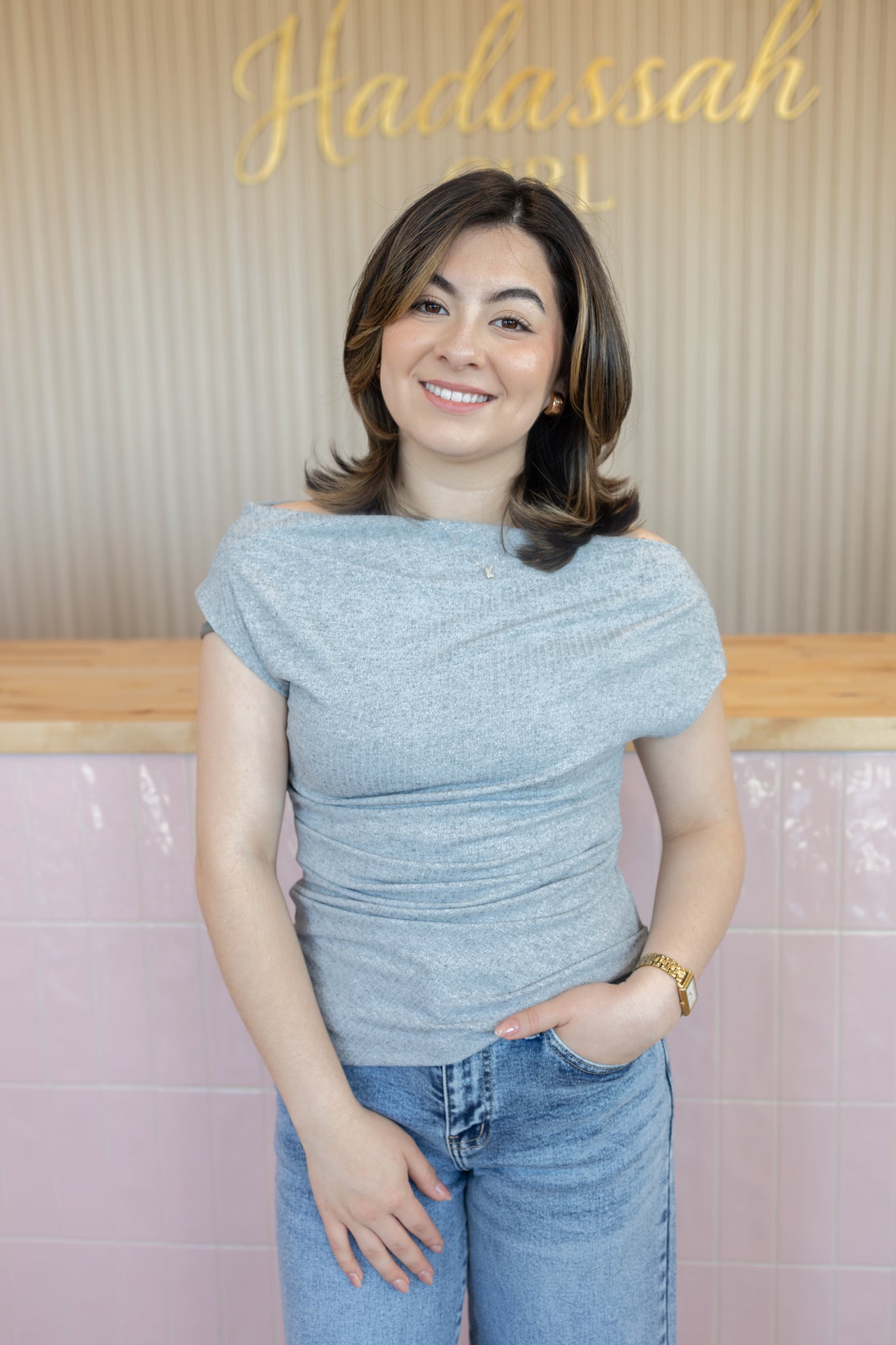 GIA GRAY TOP