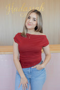 Load image into Gallery viewer, GIA BURGANDY TOP
