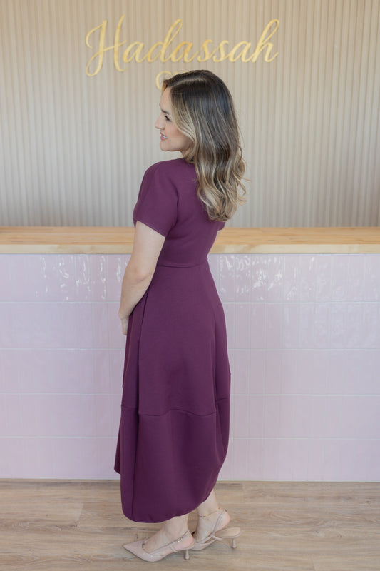AUBREY WINE DRESS