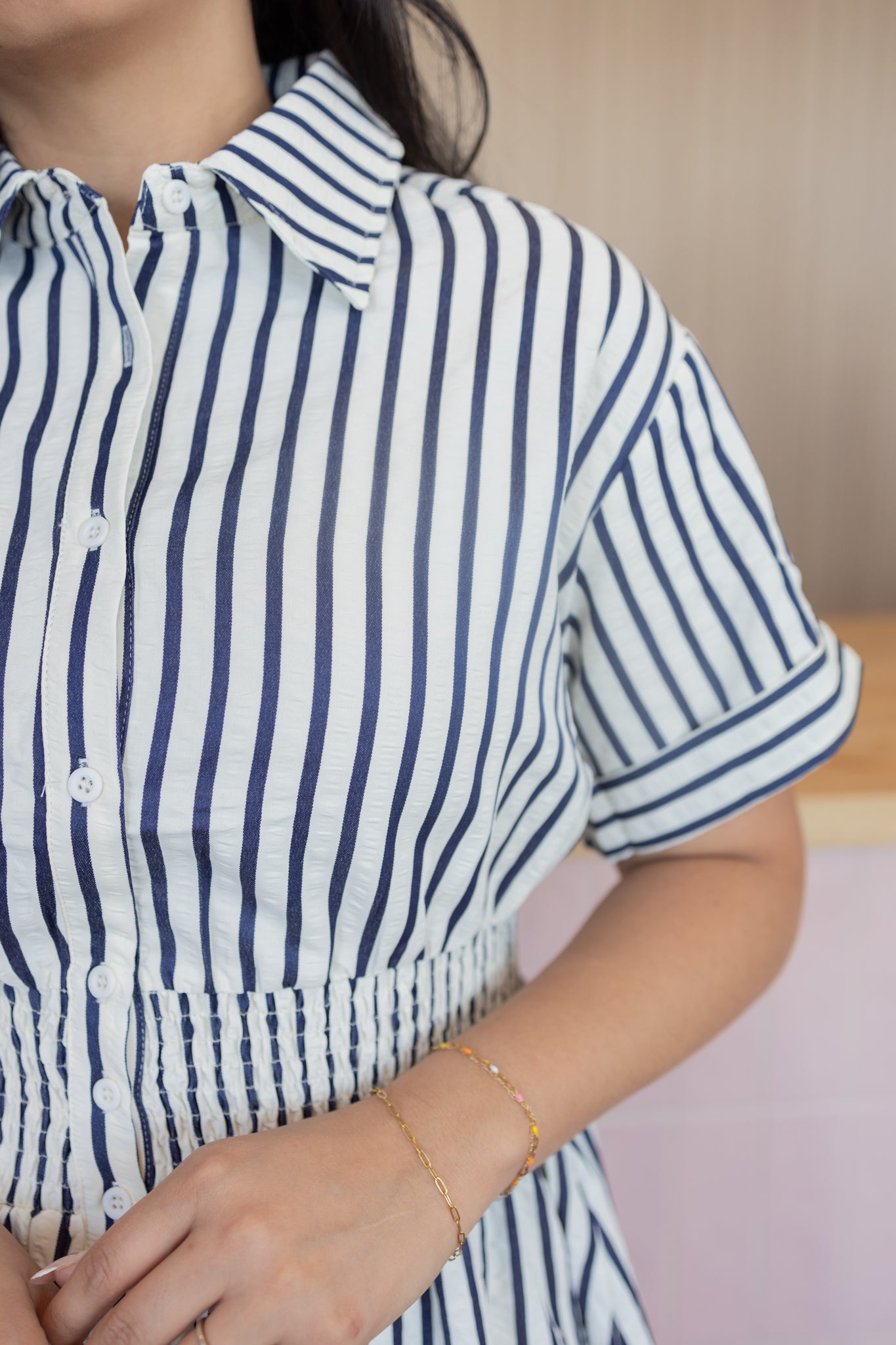 Yosmeri Navy Blue Dress