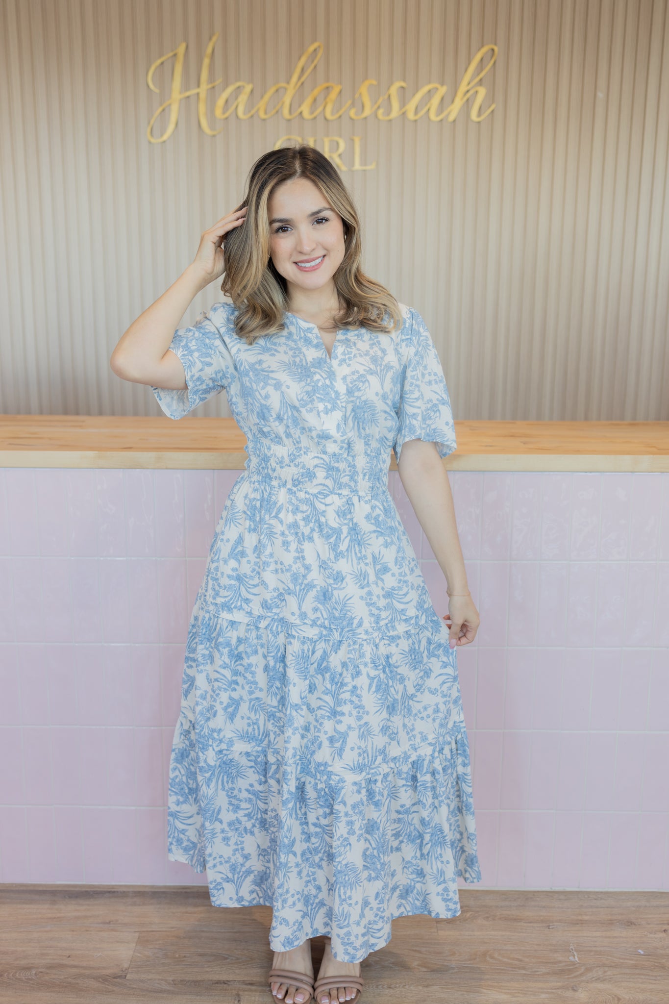 HEAVEN DUSTY BLUE DRESS