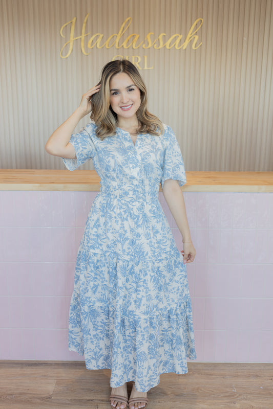 HEAVEN DUSTY BLUE DRESS