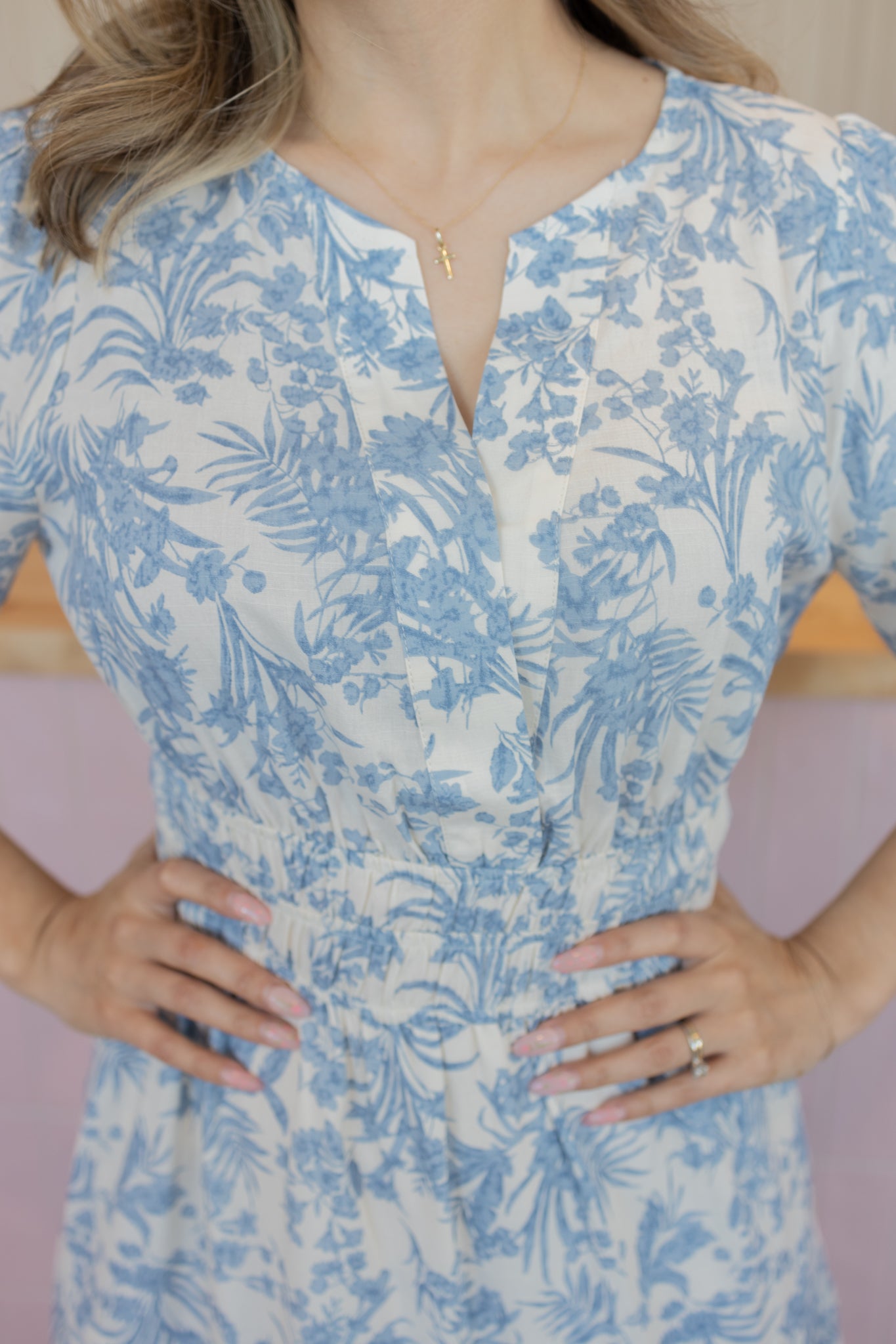 HEAVEN DUSTY BLUE DRESS