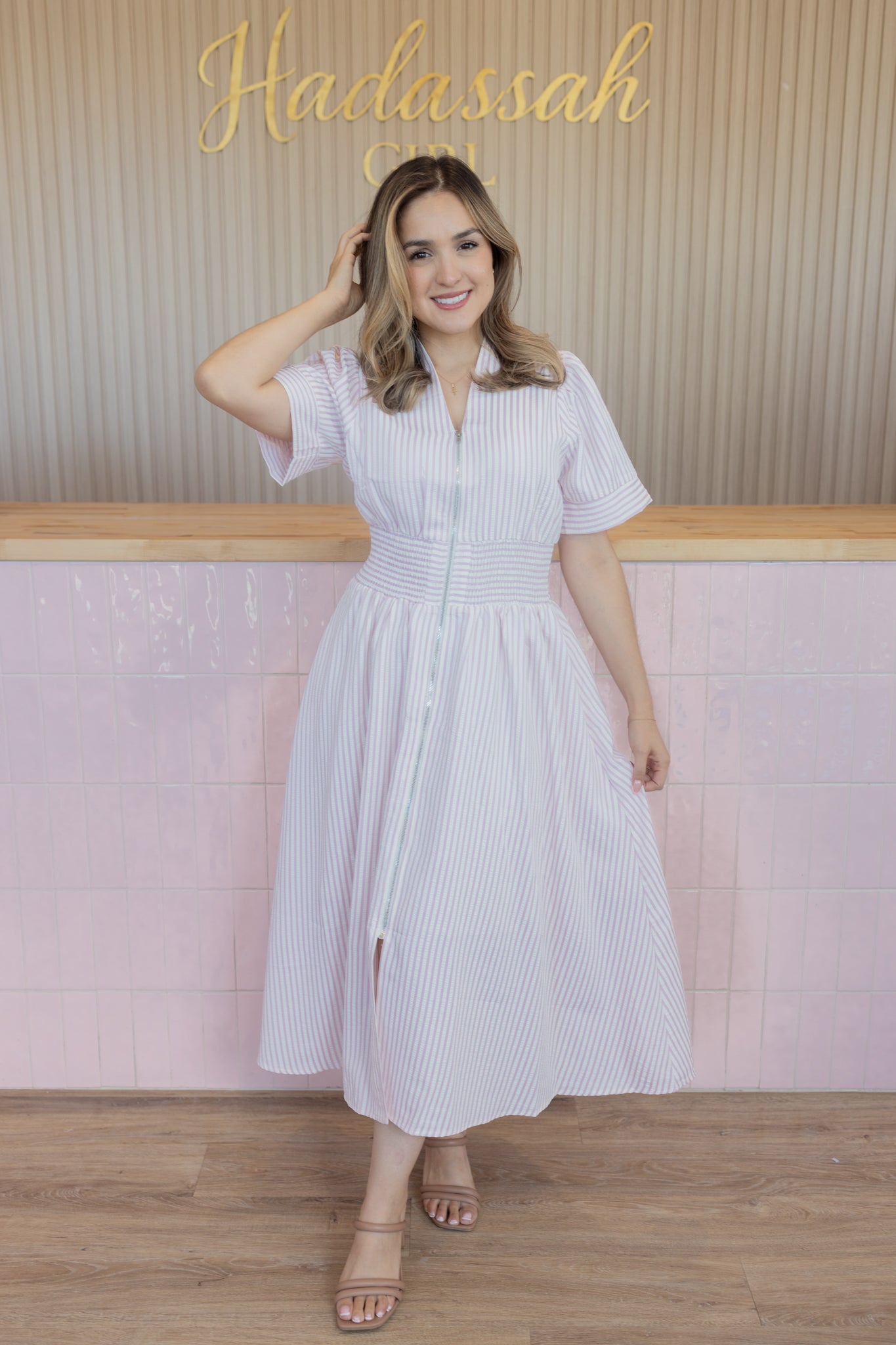 PATY PINK MIDI DRESS