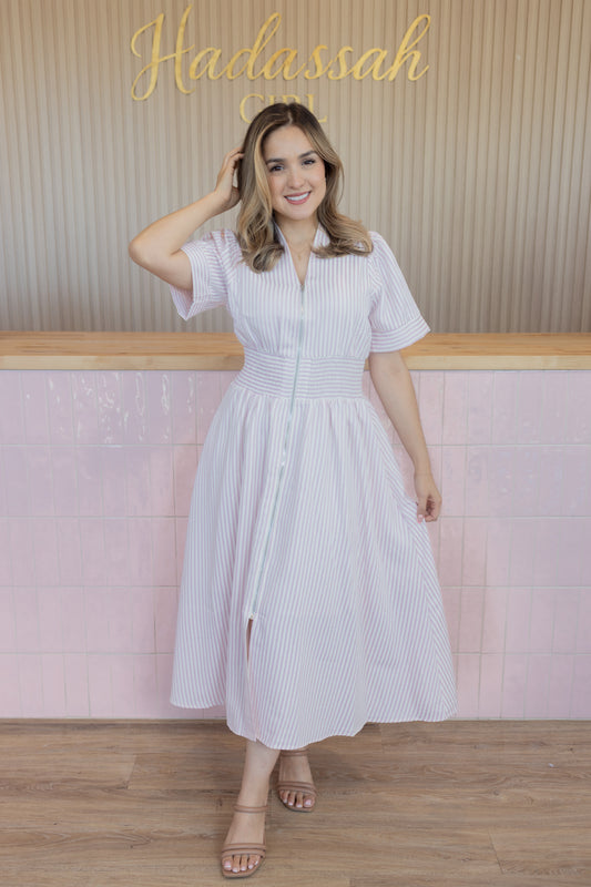 PATY PINK MIDI DRESS