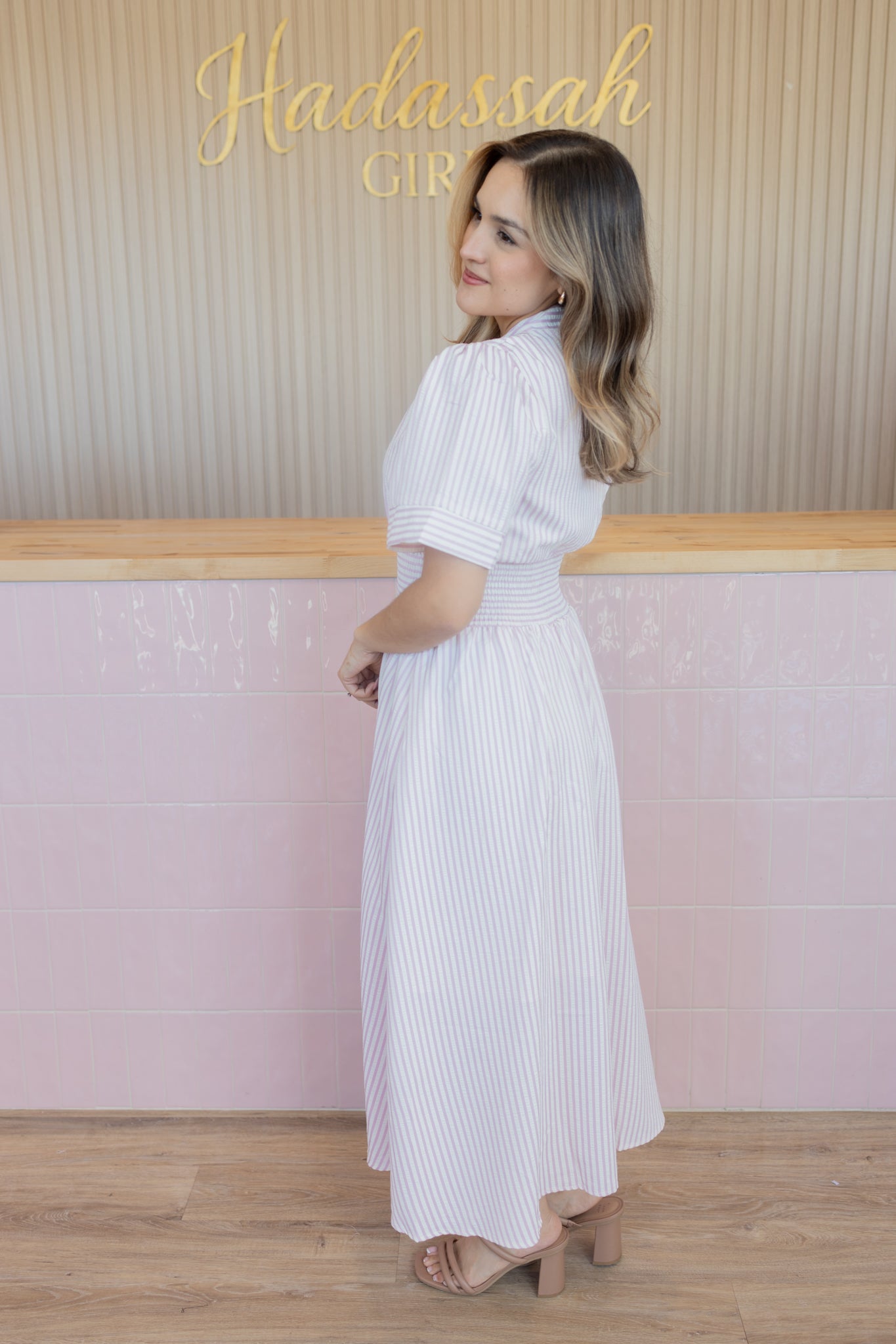 PATY PINK MIDI DRESS