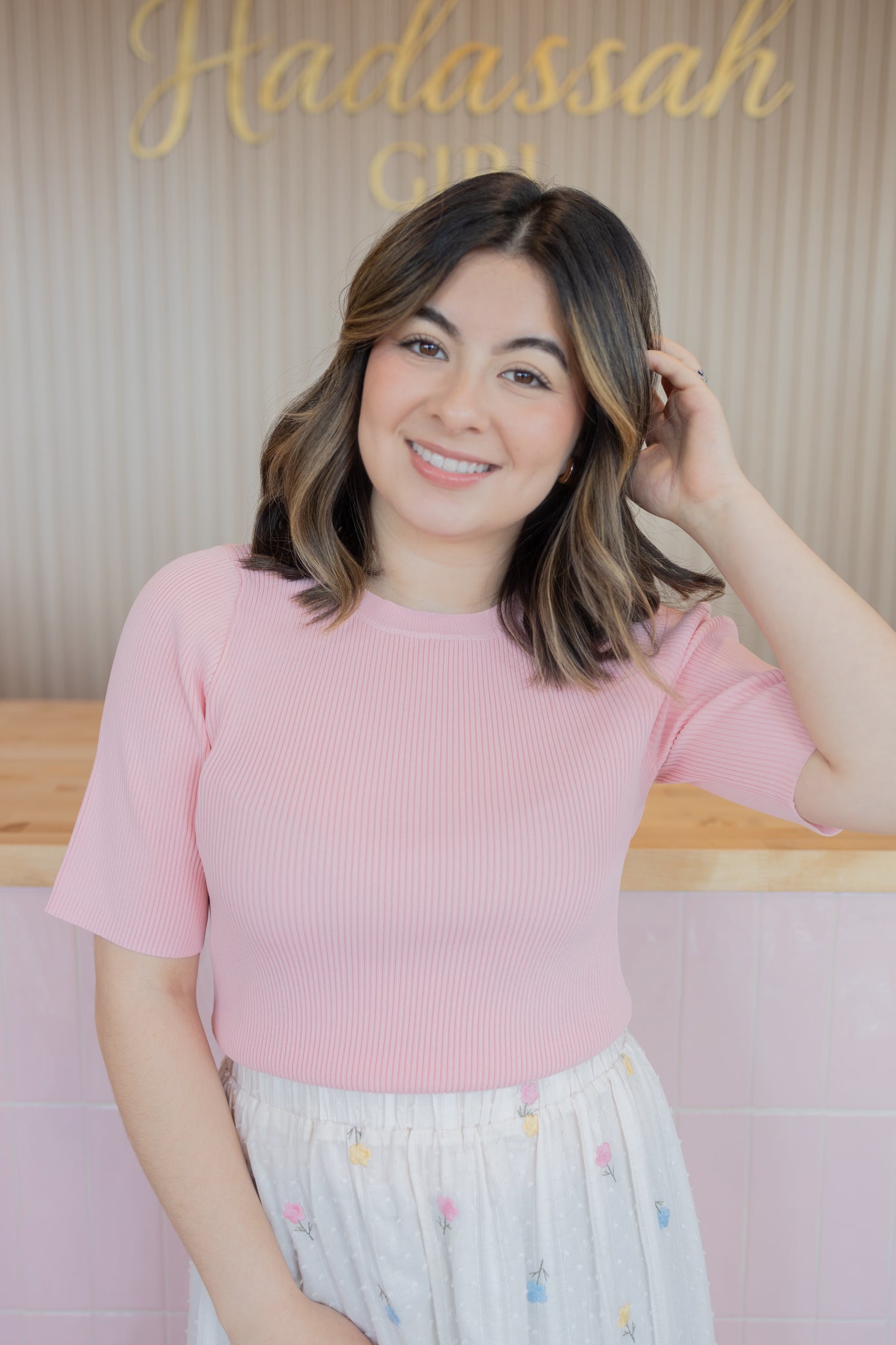 PRE-ORDER AMELIE BLUSH PINK TOP