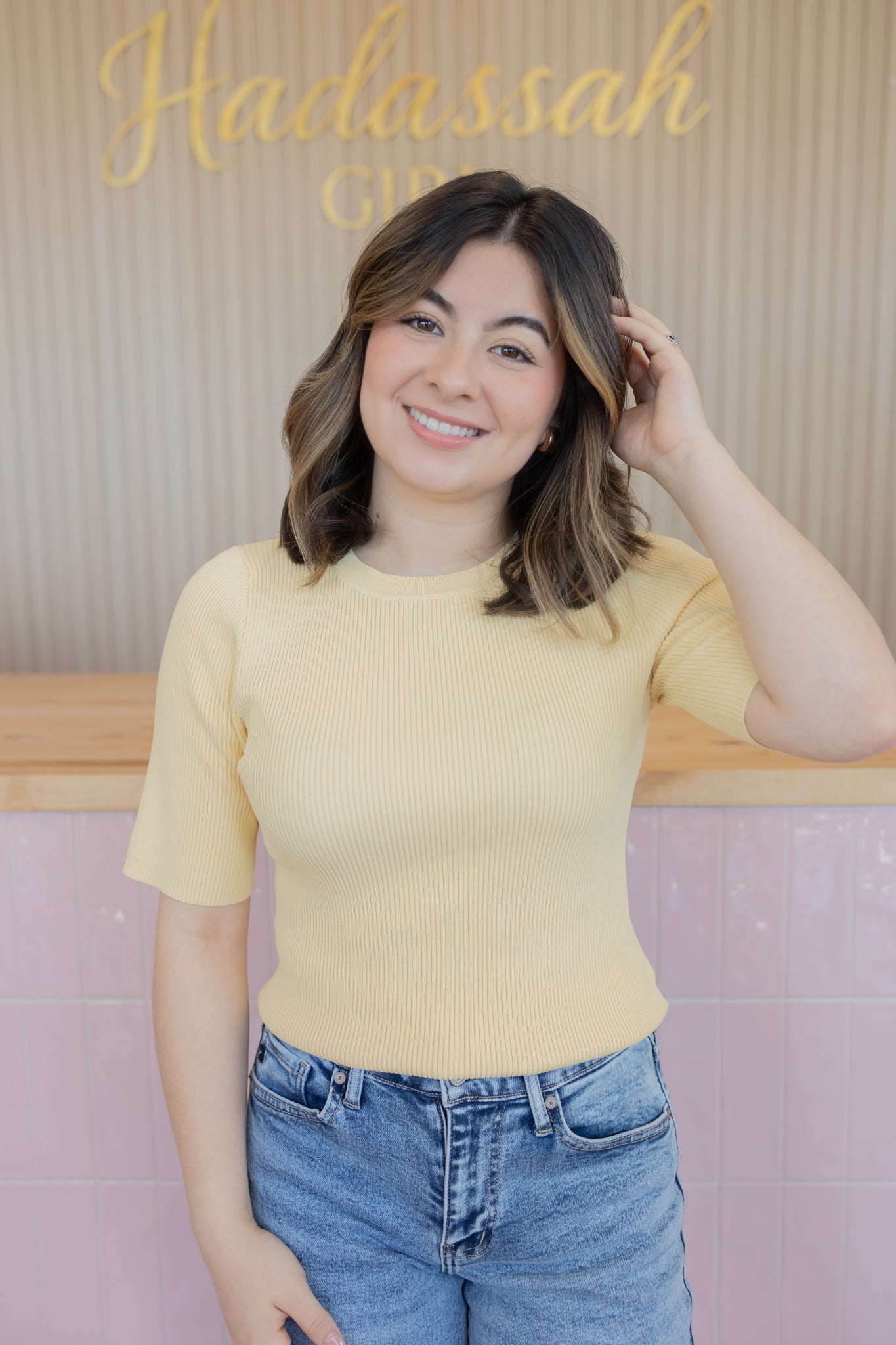 AMELIE BUTTERYELLOW TOP