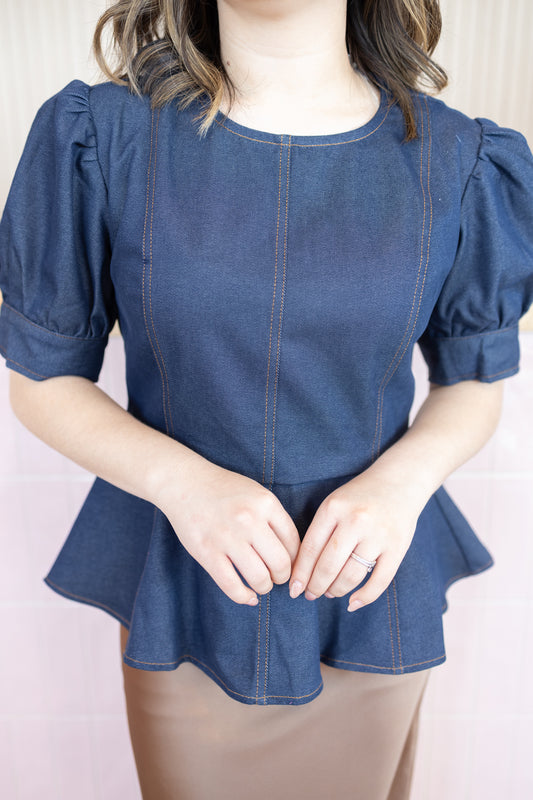 WILLOW DENIM BLOUSE
