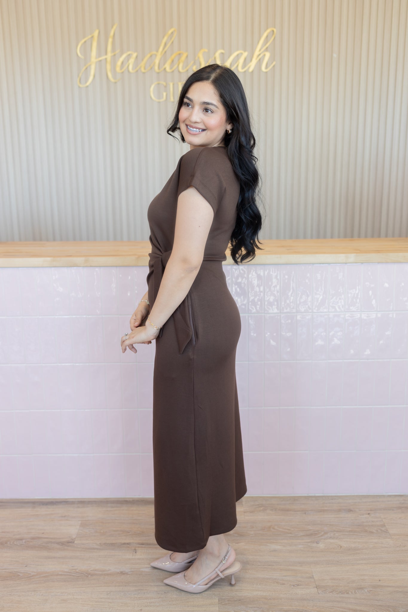 RADIANT BROWN DRESS