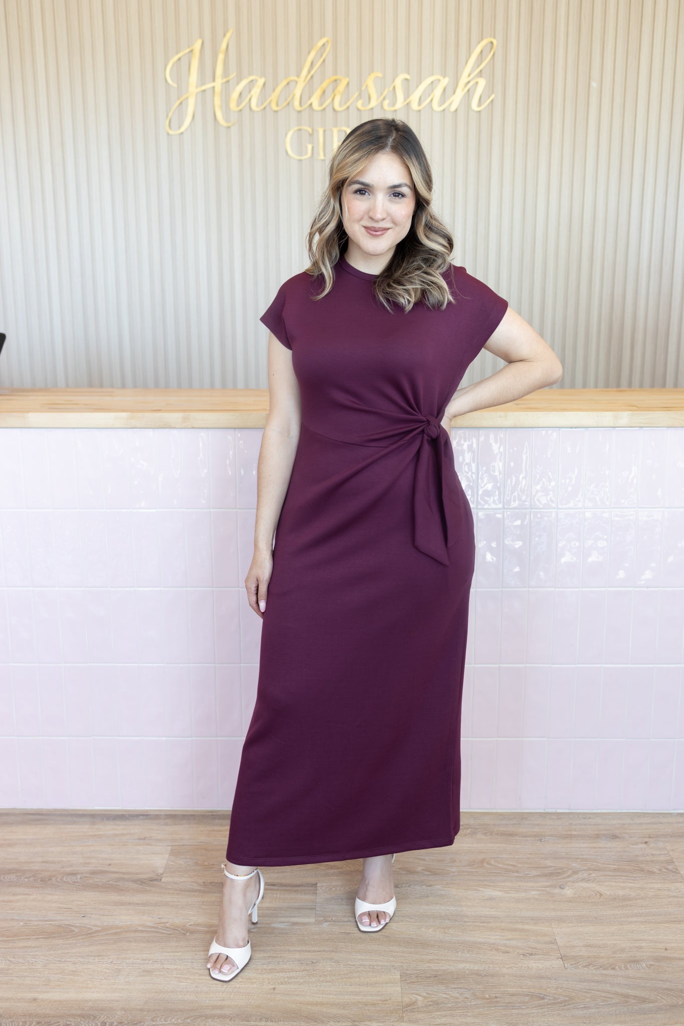 RADIANT WINE DRESS