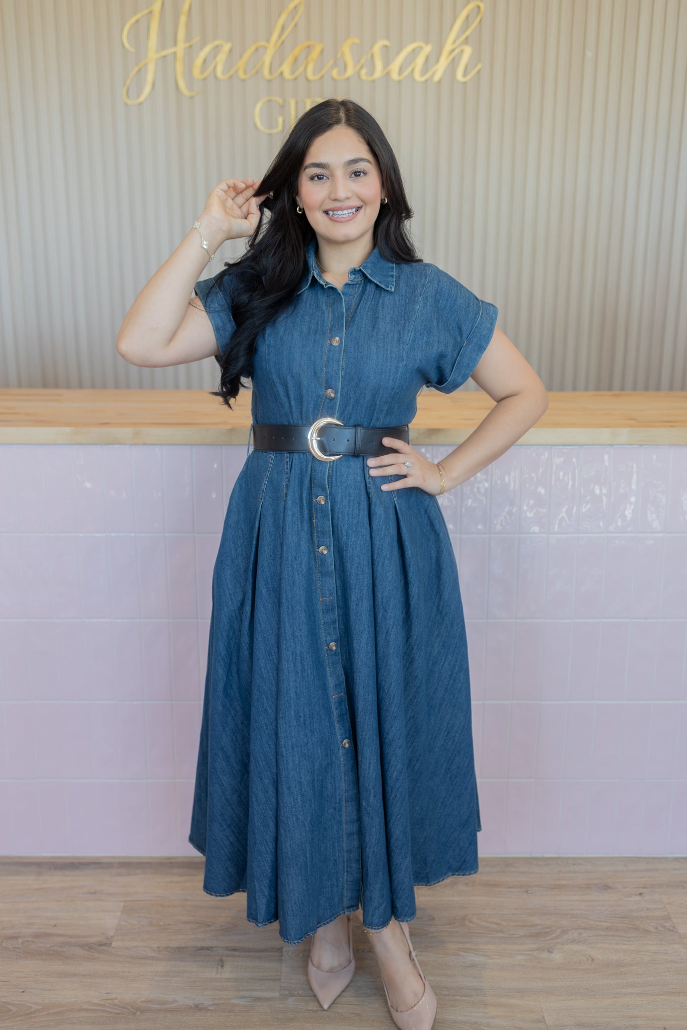 DENIM DARLING DRESS