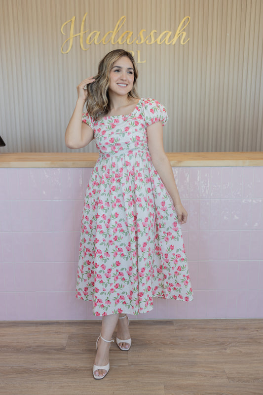 ROSE FLORAL DRESS