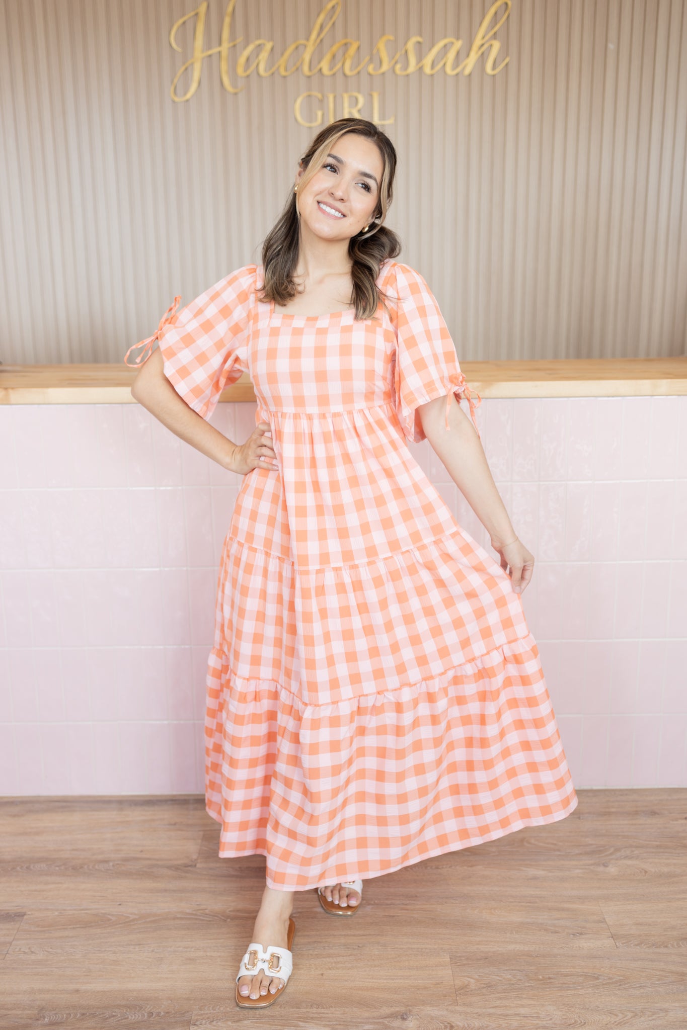 DINORA GINGHAM DRESS
