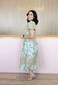 Load image into Gallery viewer, HEATHER OLIVE FLORAL DRESS
