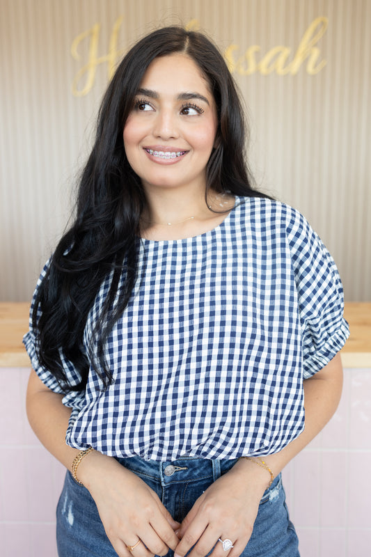 AYLANI NAVY TOP